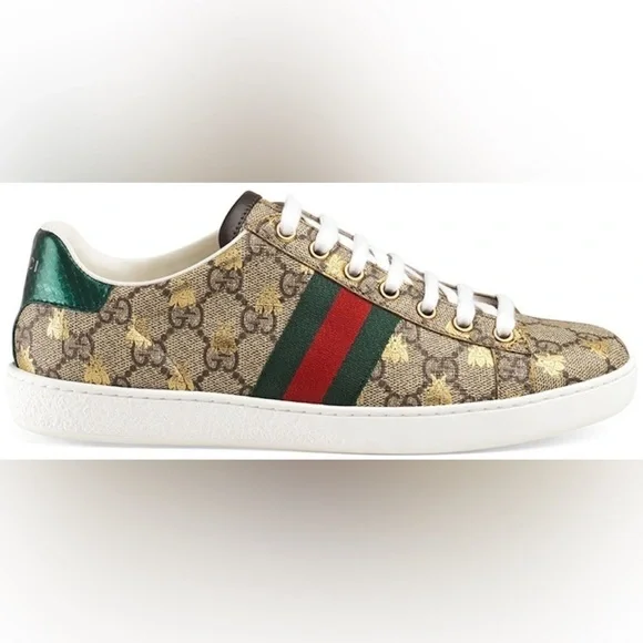 AUTHENTIC Gucci Woman's Sneakers Size 7 - Picture 2 of 12
